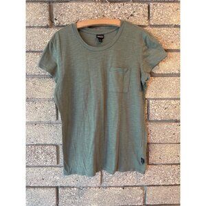 Patagonia Womens Green Pocket Tee Shirt S Organic Cotton